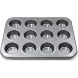 12'li Metal Muffin Kek Kalıbı - 26 x 26 x 7 cm