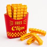 12’li Paket Kapatma Klipsi Seti, Mıknatıslı Fries Clips Saklama Kutulu, Poşet ve Gıda Paketi Kapatma Mandalı, Mutfak Düzenleyici Klips Seti