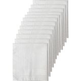12li Paket Klasik Cep Hediyelik Bayram Mendili %100 Pamuklu 30x30 Cm