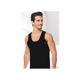 12'li Paket Klasik Erkek Atlet - Siyah - 2XL