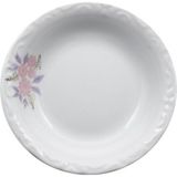 12'li Porselen Müge Çukur Tabak 16 cm Yemek Tabağı Seti Porland - Beyaz - 16cm