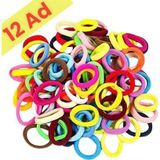 12'Li Renkli 6 Cm Esnek Lastik Saç Tokası