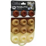 12'Li Silikon Kek Kalıbı – Yapışmaz Mini Kek & Muffin Kalıbı, Kolay Çıkarma, Esnek Silikon Fırın Kalıbı, Çikolata & Tatlı Kalıbı 12X