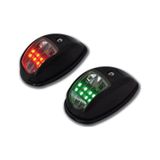 12M. Led 12V Iskele / Sancak Feneri Takım Siyah . Seyir Feneri Siyah