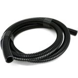 12MM Yarıksız Spiral Boru Kablo Izolasyon Hortumu Siyah Esnek