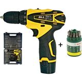 12V 1.5AH Yedek Akülü Vidalama ve Bosch Uç Seti - Seçenek 1
