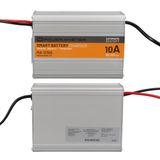 12V 10A Akıllı Hızlı Akü Şarj Cihazı, Analog Amper Göstergeli, 125x90x55mm