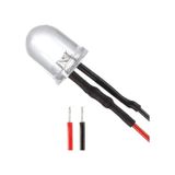 12v 10mm Şeffaf Mantar Led 0,35mm²20 Cm Kablolu Beyaz 5adet