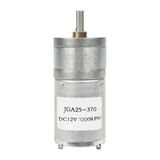 12v 1200rpm Jga25-370 Redüktörlü Dc Motor Yüksek Tork Kuvvet 25mm Robot Oyuncak Rc Araba