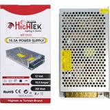 12V 16.5A Metal Kasa Güç Kaynağı – IP20 200W Trafo Adaptör – LED / Cctv / Elektronik - 12V-16.5A