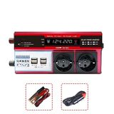 12v 2000w Modifiye Sinus İnverter Araç Ve Güneş Enerjisi Uyumlu, Çift Usb, Çift Priz Ve Çakmaklık FRTKGTepo9681