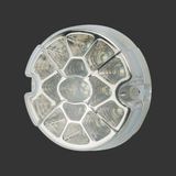 12V-24V GERİ VİTES LAMBASI YUVARLAK BEYAZ (17 LEDLİ) (95 MM)