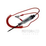 12v 24v + - Oto Elektrik Kontrol Kalemi Voltmetreli Test Cihazı Spiral Kablolu Oto Test Kalemi