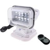 12V-24V PROJEKTÖR 50W LED IŞIK BEYAZ (360C° DÖNERLİ-KUMANDALI) (ÇAKMAK FİŞLİ) (230*220*133 MM)
