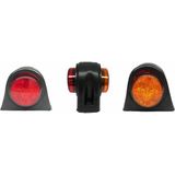 12V-24V Takoz Lambası Büyük Sarı-Kırmızı (5 Ledli) - Kırmızı - Turuncu