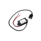 12V / 24V to USB-A 5V 3A Modül F35J5V3A 30cm Type A Usb Kablolu Su Geçirmez Şarj Telefon DVM.101.444