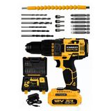 12V 2Ah Metal Şanzıman Çift Akülü Bakır Sargı Şarjlı Vidalama Matkap