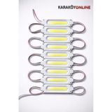 12V 2W Cob Modül LED | Parmak LED | Araç Altı & Oto Iç Aydınlatma | 10'lu Paket - Beyaz