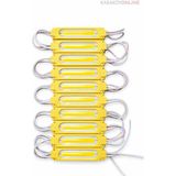 12V 2W Cob Modül LED | Parmak LED | Araç Altı & Oto Iç Aydınlatma | 10'lu Paket - Sarı