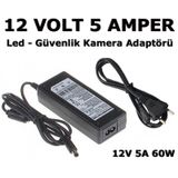 12V 5A Plastik Kasa Şerit Led Ve Güvenlik Kamera Adaptörü