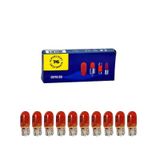 12v 5w Dipsiz T10 Ampul Turuncu Boyalı Amber Cam 10 Adet 1 Kutu