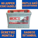 12V 60 Ah Sfb 60 Amper Mutlu Akü 600A Silver / 469684270