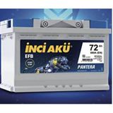 12V 72 Ah 680A En Efb Start Stop İnci Akü Ü.t 2026