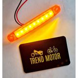 12V 9 Led Reflektör Turuncu Motosiklet - Vida Bağlantılı