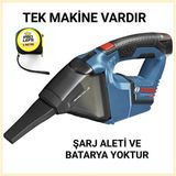 12V Akülü El Süpürgesi, Hediye 5 mt Metal Hortum, Şarjsız, Beyaz Renk - 1BW-Beyaz - Seçenek 1
