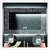 12V Ayna Arkası Dokunmatik Anahtar 2 Tuşlu Buhar Çözücü On-Off Dimmer + Rezistans