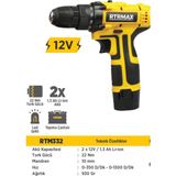 12V Çift Akülü Şarjlı Matkap ve Vidalama Seti, Güç ve Pratiklik Sunar