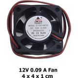 12V Dc 0.09A Brushless Soğutucu Fan 4X4X1 cm Kasa Dvr Modem 3D Yazıcı Step Motor Uyumlu Minik Fan