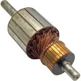 12V Düz Dinamo Şarj Kollektörü (Rotor) (Çap:70 BOY:239 Mm) Em - Gümüş