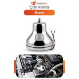 12V Krom Çan Korna Metal Gövde Güçlü Ses Evrensel Oto Korna Dayanıklı Tekli Korna