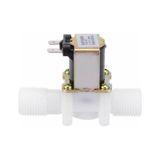 12v Plastik Solenoid Valf Nc Elektrikli Manyetik Su Akış Vanası Kontrol Bahçe Sulama Çamaşır