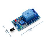 12v Röleli Alev Ateş Algılama Sensör Yangın Alarmı 80cm 60 Derece Açı