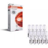 12V T5 1.2W Dipsiz Gösterge Ampulü 10 Adet Orjinal 2721 10X