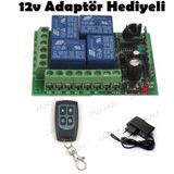 12v Trafolu 433 Mhz 4 Kanal Rf Kumanda Devresi Kepenk Garaj Kapı Kontrol