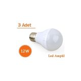 12w Enerji Tasarruflu Led Ampul ( 3 Adet )