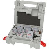 12X Pro Multi Material Delik Açma Testeresi Seti - Standart Tutucu (Yumuşak Ahşap, Alçıpan, Ø 22, 29, 35, 44, 51, 64 Mm, Professional Aksesuar Döner Matkap/vidalamalar, Darbeli Matkap/vidalama)