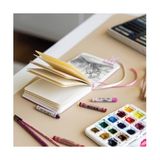 12X12 cm Sert Kapak 80 Yaprak 140 Gr. Eskiz Defteri - Book - Lila - Standart