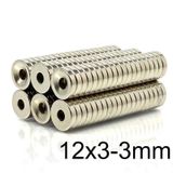 12X3-3Mm Havşa Delikli Neodyum Güçlü Mıknatıs - Neodim Magnet