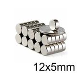 12X5Mm Neodyum Güçlü Mıknatıs - Neodim Magnet