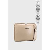 13-14" Inç Su Geçirmez Kumaş Özellikli Macbook Air-Pro Evrak Notebook Laptop Çapraz Askılı Çanta - Vizon