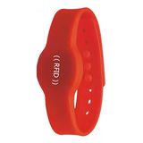 13.56Mhz Rfid Manyetik Bileklik Kırmızı Su Geçirmez Silikon Proximity Göstergeç 13.56 Mhz Kapı Geçiş Personel Takip Depo Havuz Iso1443-3A