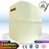 13 Aşamalı 12 Litre Beyaz Kapalı Kasa Pompasız Su Arıtma Cihazı