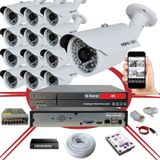 13' lü 5 MP 1940P Sensör 6 Megapiksel Sony Lens Metal Kasa IP Güvenlik Kamerası Seti_BS 748IP