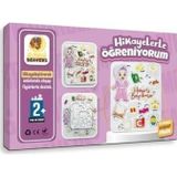 13 Parça 20x30 cm Hikayelerle Öğreniyorum Ahşap Oyuncak 0282