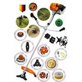 13 Parça Full Setli Yan Tipi Benzinli Ot Çalı Çim Biçme Tırpanı Tırpan Makinesi