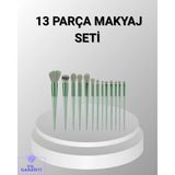 13 Parça Makyaj Fırça Seti - Ergonomik, Dökülme Yapmayan, Taşınabilir ( Lisinya )